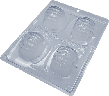 55mm Pumpkin 3-Part Chocolate Mold (BWB) - ViaCheff.com